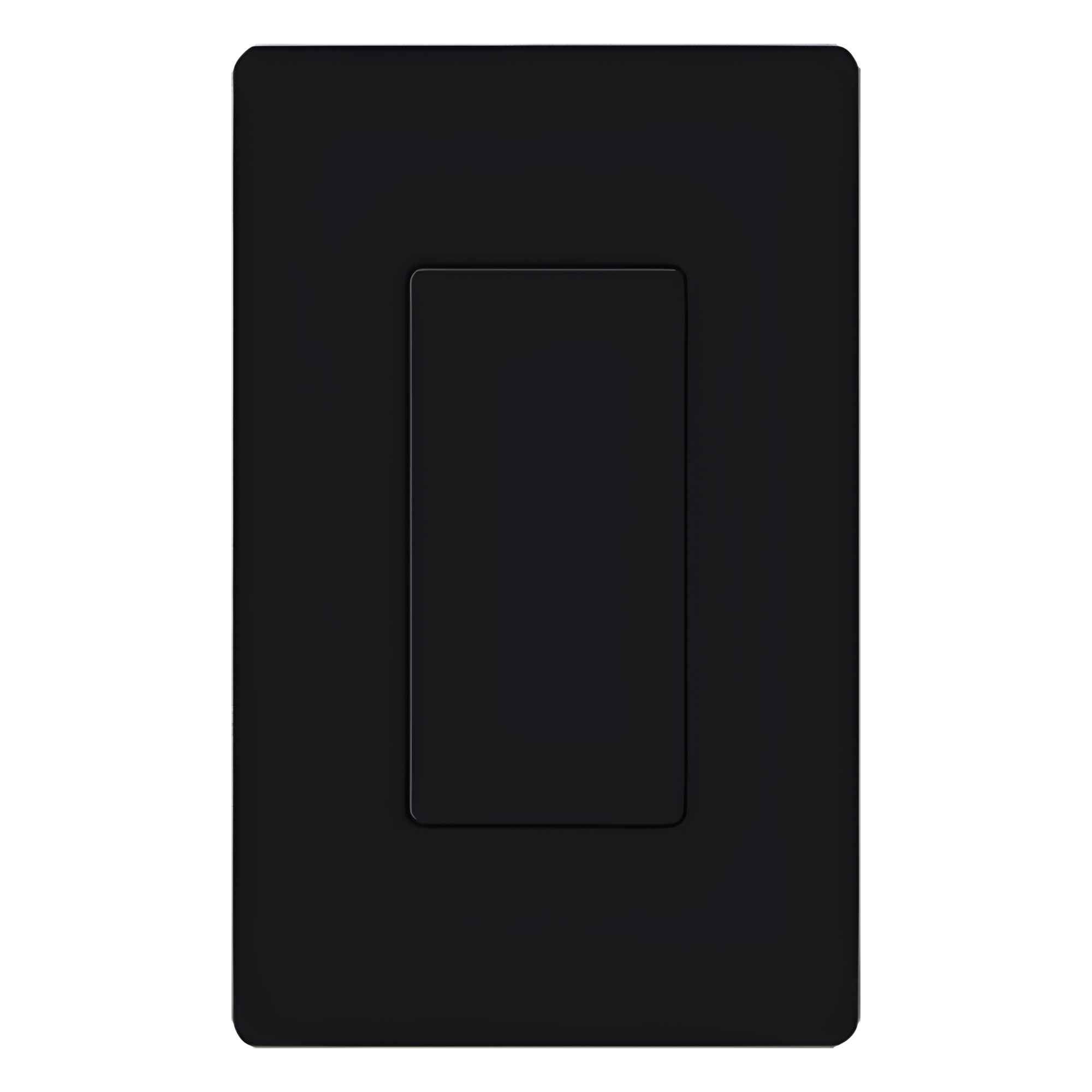 Inserto ciego color negro para cubrir aperturas estilo Designer sin usar en placas de pared Claro, acabado brillante