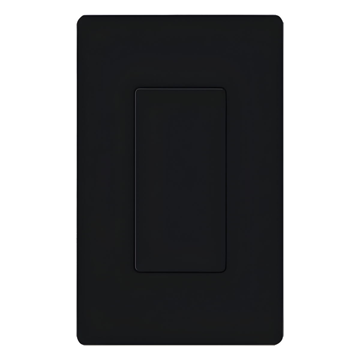 Inserto ciego color negro para cubrir aperturas estilo Designer sin usar en placas de pared Claro, acabado brillante
