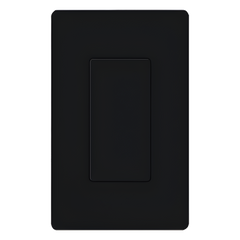 Inserto ciego color negro para cubrir aperturas estilo Designer sin usar en placas de pared Claro, acabado brillante