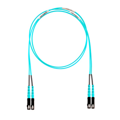 Jumper de Fibra Óptica Multimodo 50/125 OM4, SC-SC Duplex, OFNR (Riser), Color Aqua, 3 Metros (9.84 Pies)