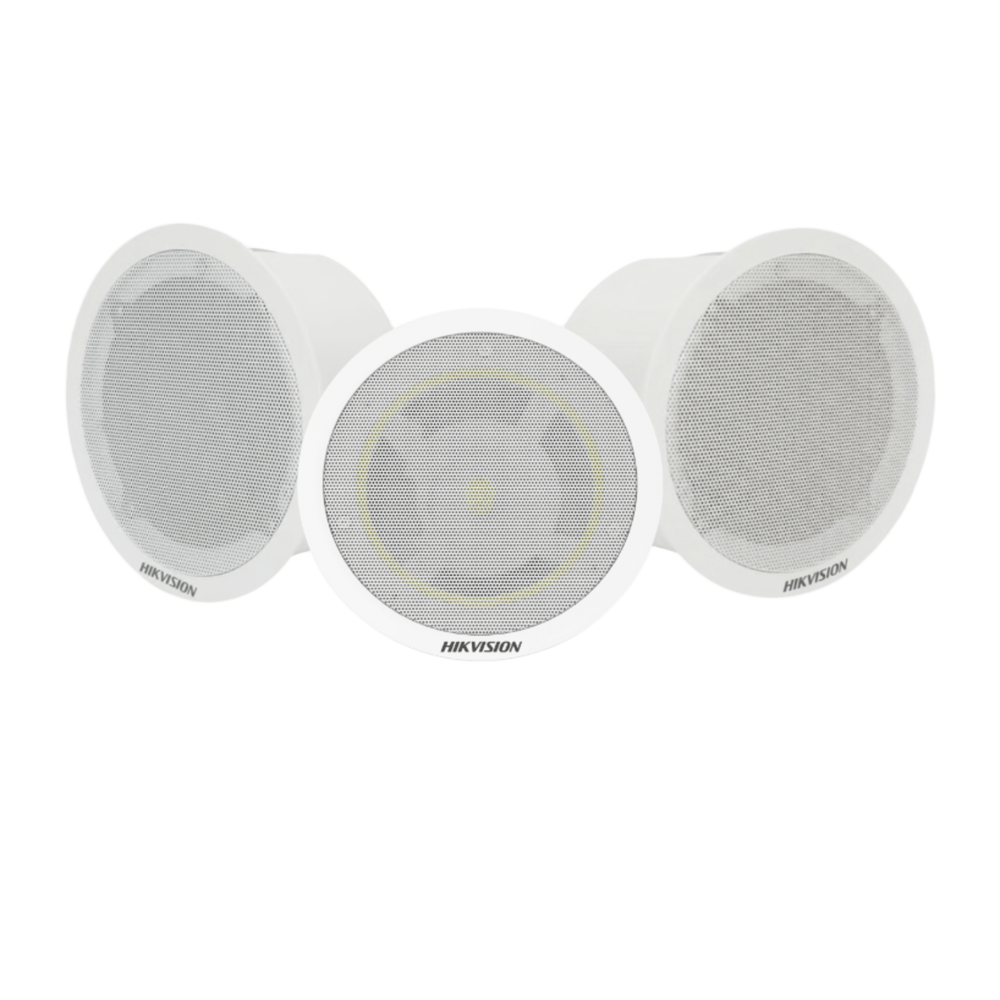 Kit Altavoz principal y 2 bocinas secundarias, solo alimenta la principal / No requiere amplificador | Bluetooth | Hik-Connect | Musical Ambiental | Voceo | Calendarización de audios
