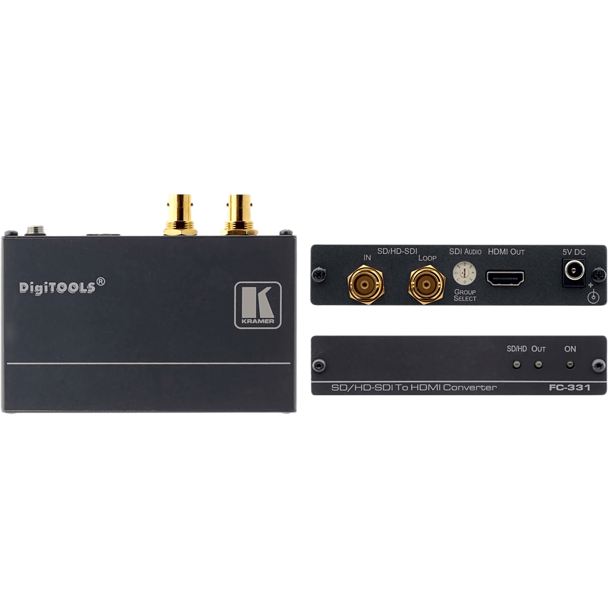 Convertidor de Formatos SDI a HDMI | Hasta 3G HD-SDI Nivel A | Entrada SD/HD/3G HD-SDI con Lazo BNC | Salida HDMI | Audio Embebido | De-embebedor de Audio Seleccionable | Reclocking | LED Indicadores