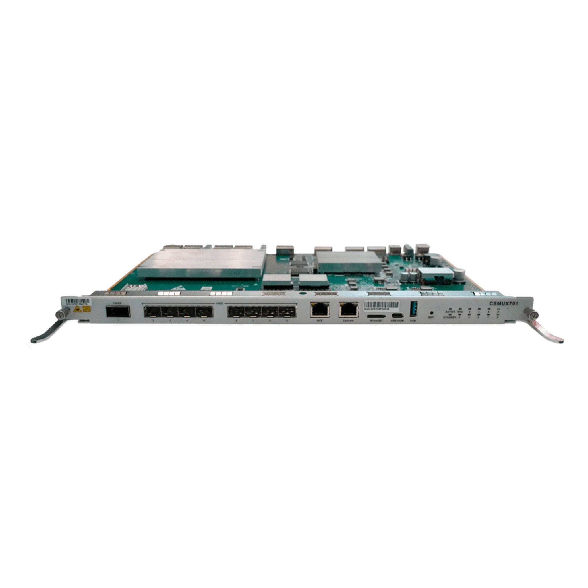 Tarjeta de Control y Uplink para OLT V-SOL V5600-X7 / 8 Puertos SFP+ (1/10G) / 1 Puerto QSFP28 (40GE/50GE/100GE) / 1 Puerto AUX