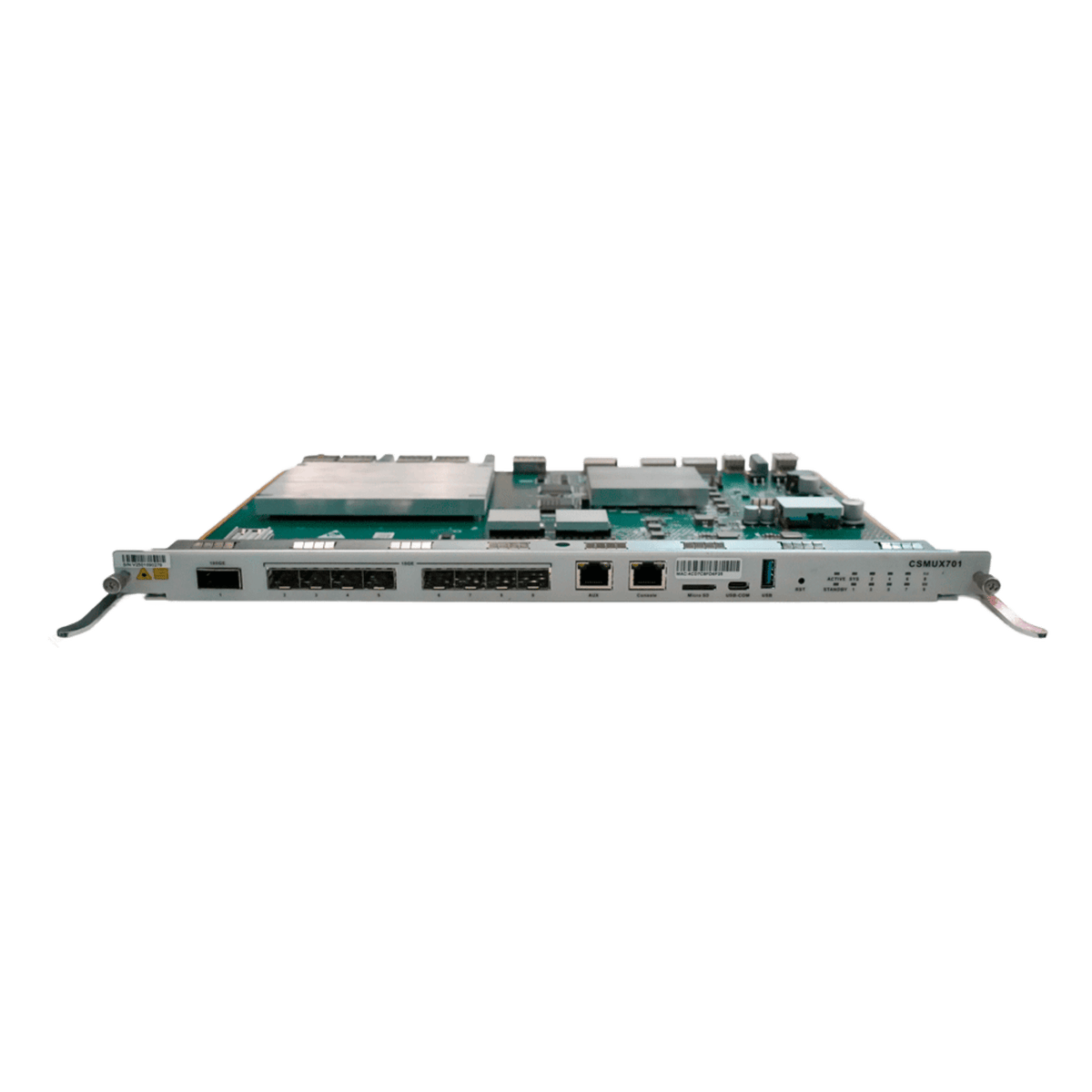 Tarjeta de Control y Uplink para OLT V-SOL V5600-X7 / 8 Puertos SFP+ (1/10G) / 1 Puerto QSFP28 (40GE/50GE/100GE) / 1 Puerto AUX