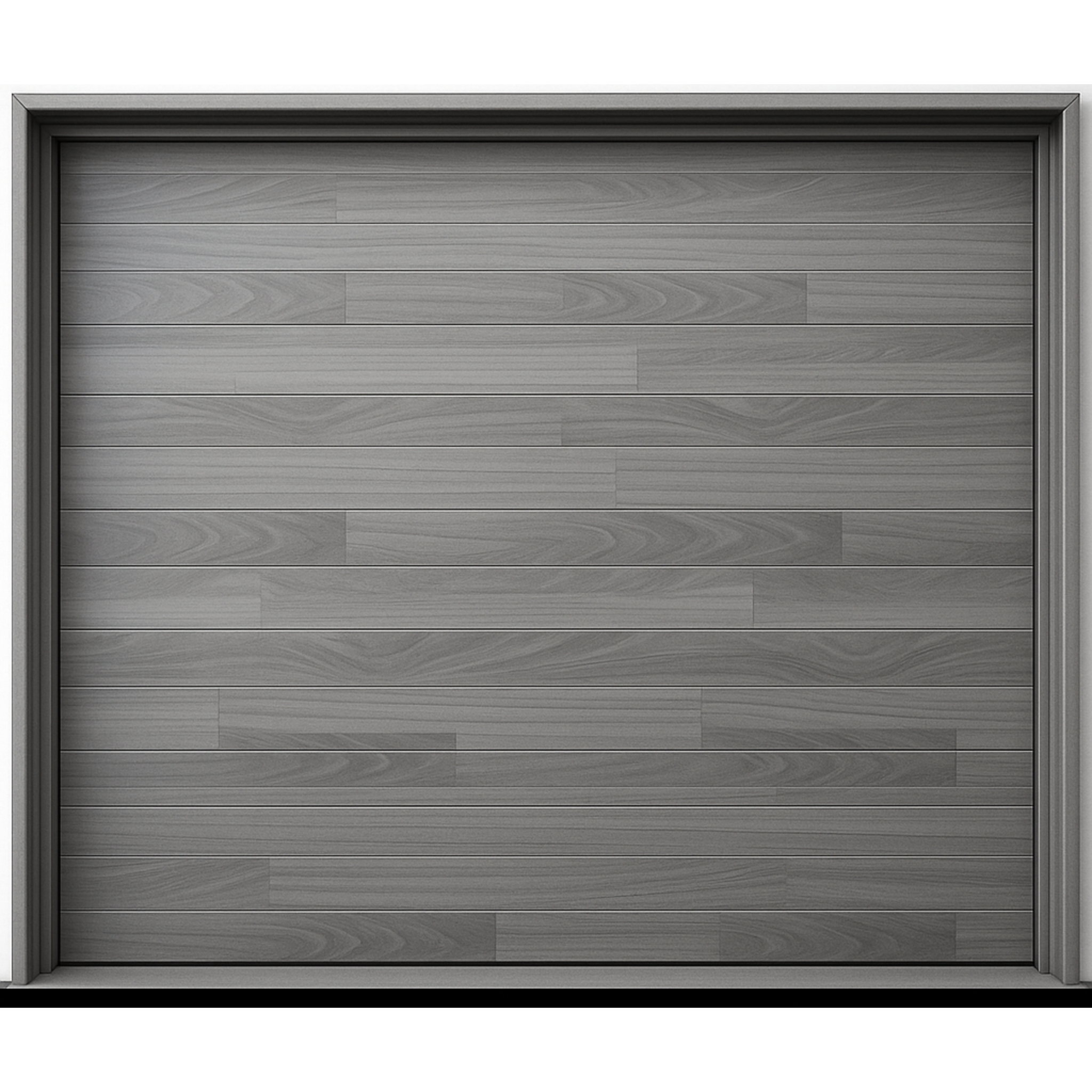 Puerta de Garage de Alta Calidad / Estilo Americano / Acabado Laminado PREMIUM / Color Gris / 8x8 Pies.
