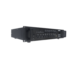 Amplificador de Audio | Bluetooth | 240 W | 6 Zonas con Control de Volumen Independiente | 70/ 100V COM | Montaje en Rack | Voceo y Musica Ambiental