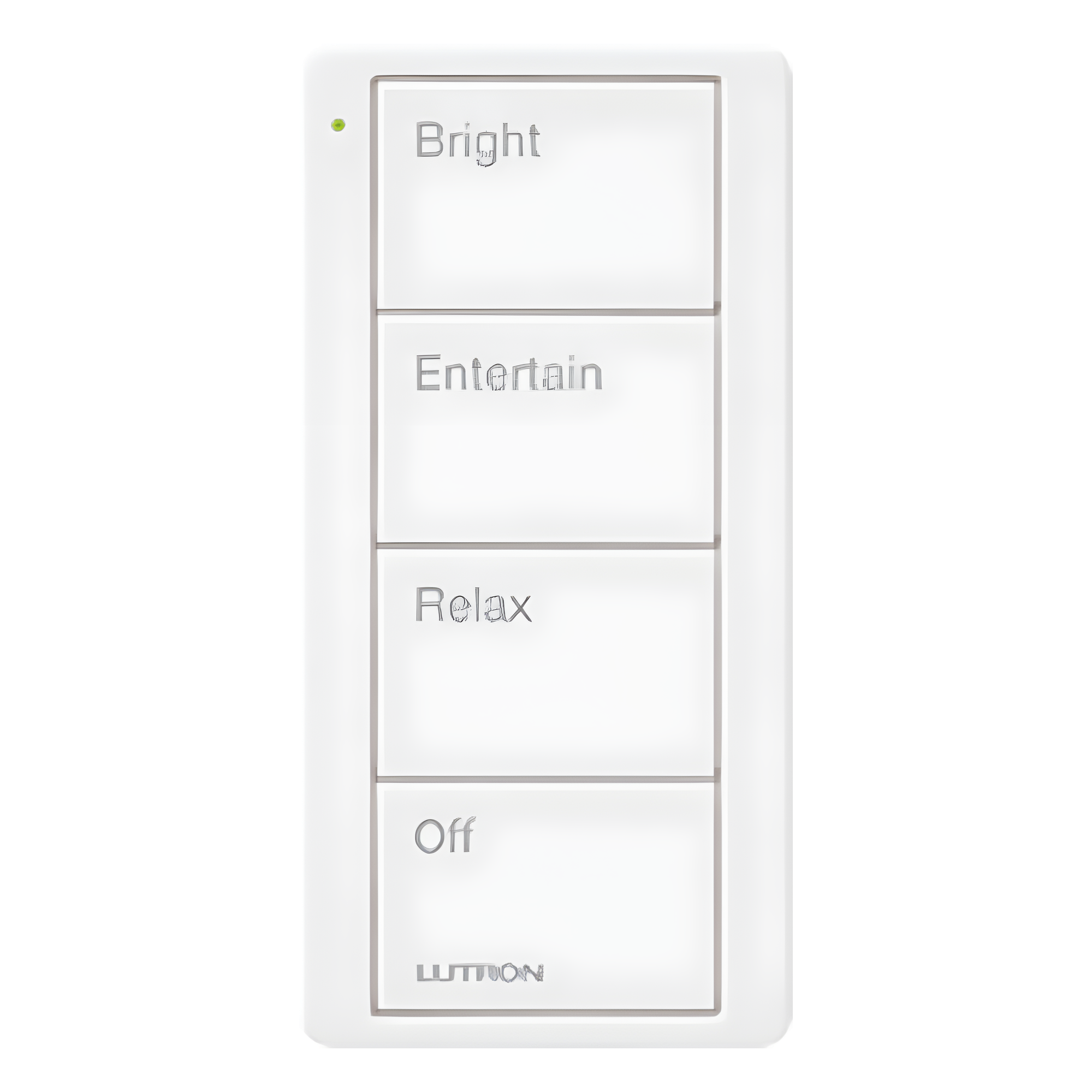 Control remoto inalámbrico Pico de 4 botones para escenas predefinidas, blanco