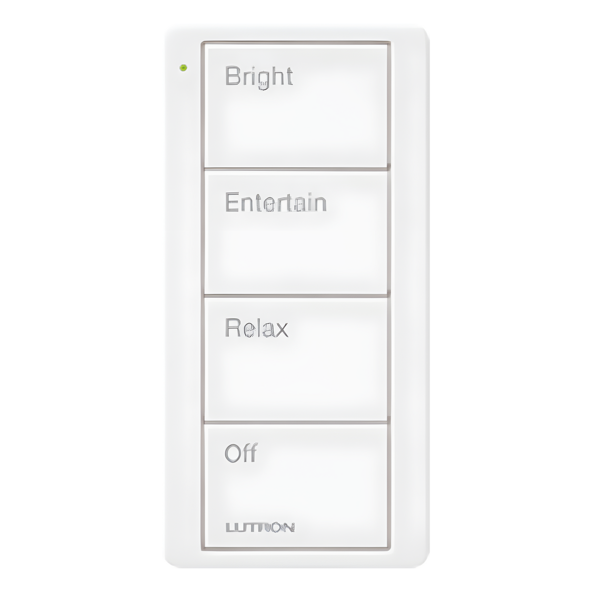 Control remoto inalámbrico Pico de 4 botones para escenas predefinidas, blanco