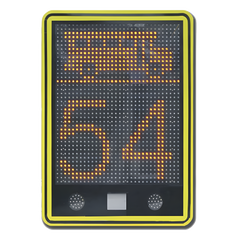 Radar de velocidad de 3 dígitos con mensajes variables y confgurables
