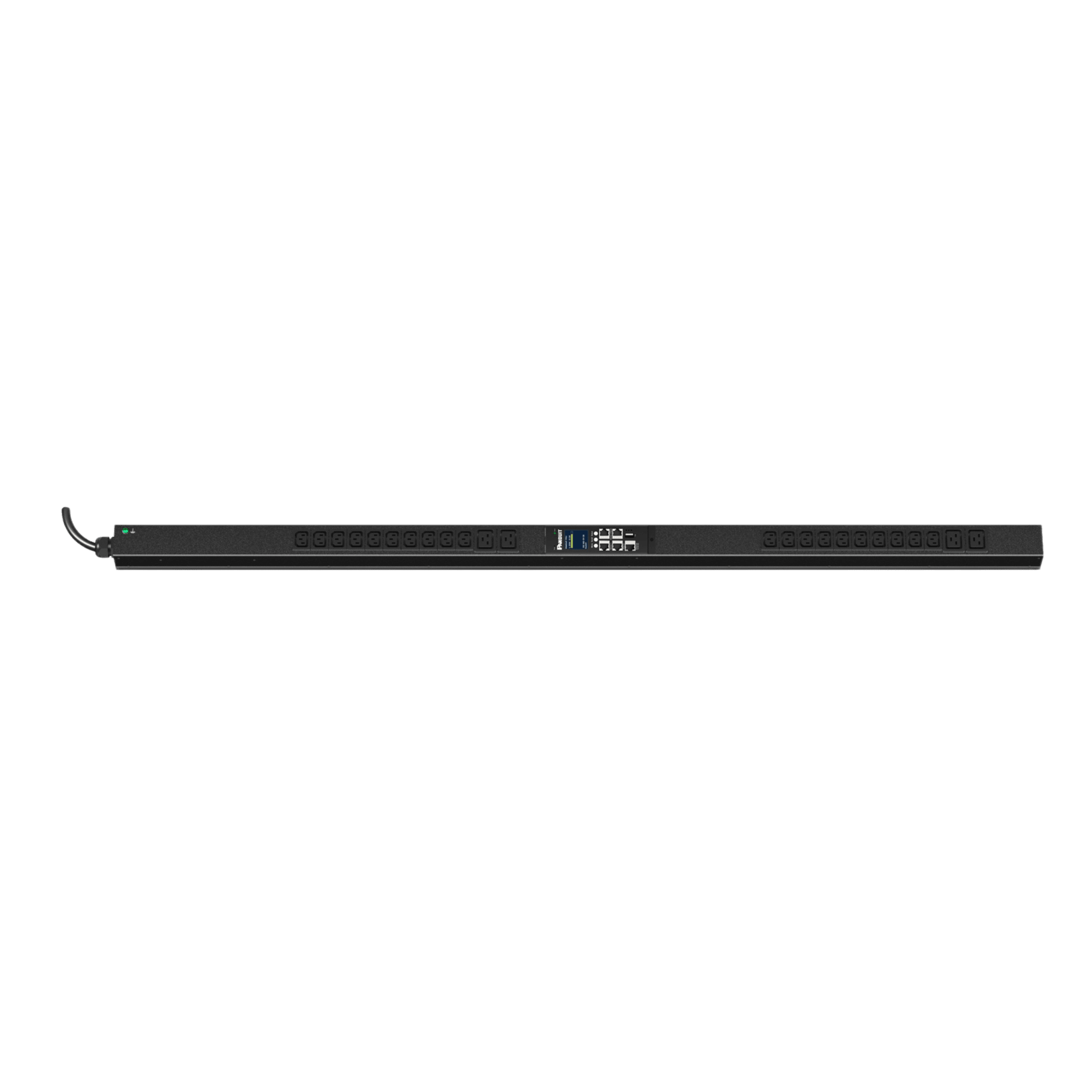 PDU ES2P Monitoreable (MI) para Distribución de Energía, Enchufe de Entrada NEMA L6-20P, Con 20 Salidas C13 y 4 C19, de Instalación Vertical, 208 Vca, 20 Amp