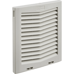 Rejilla de Escape Para Ventilador con Filtro HG, Protección IP54, Compatible con Ventiladores HF10 de 10 in, De Plástico, Color Gris Claro