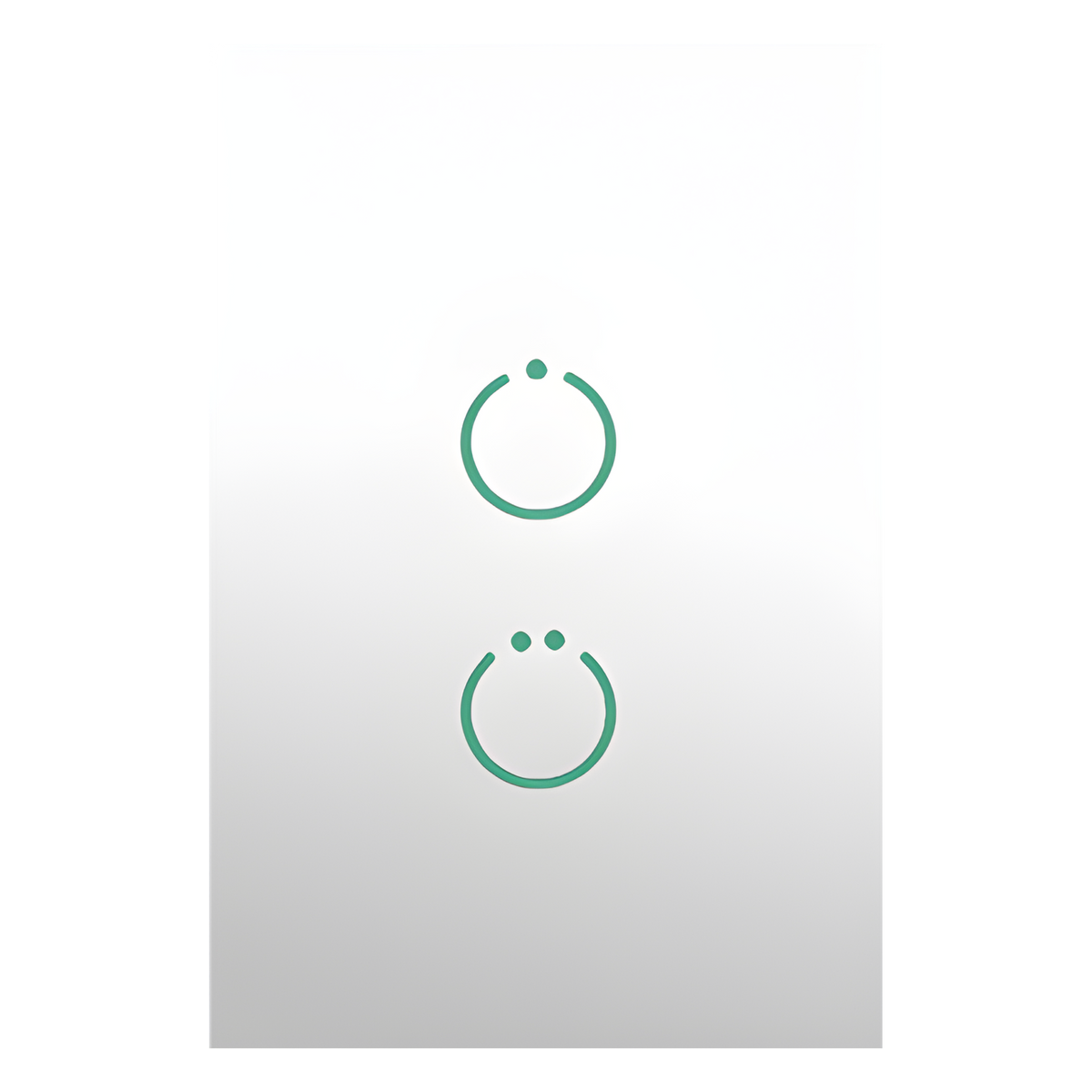 (ZWAVE) Interruptor On/Off panel táctil touch inalámbrico Zwave Plus 2 botones. Compatible con Hubitat HC8, Álula  M2M, otro