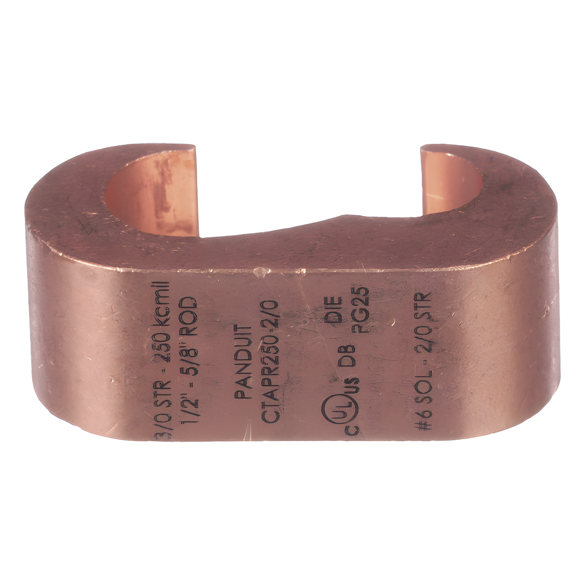 Conector de Conexión Tierra tipo "E" para Conductor de Cobre 3/0 Awg - 250Kcmil, 1 Pieza