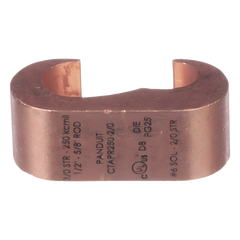 Conector de Conexión Tierra tipo "E" para Conductor de Cobre 3/0 Awg - 250Kcmil, 1 Pieza