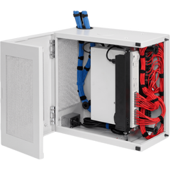 Gabinete de Pared L-Box 6U / Acero 1.9 mm / 610 x 610 x 313 mm (24x24x12 in) / Puerta L 120° / RAL 7035 / Rack 19"