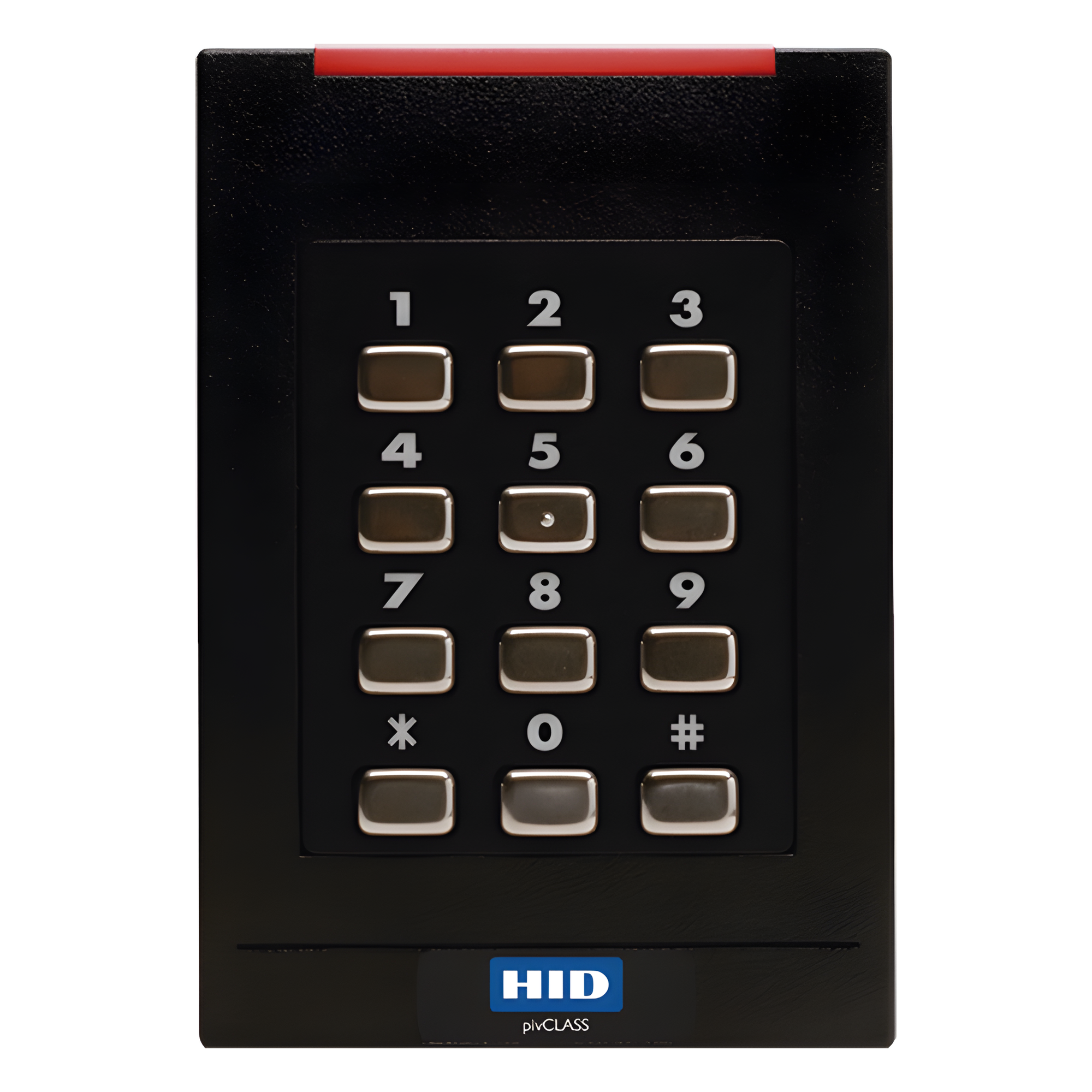 Lector con Teclado 921 PROX HID, EM /iClass SEOS (no clonable) /iClass SE/ iClass SR/ iClass /Mifare Classic, DesFire, Bluetooth/ Garantía de por Vida