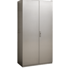 Gabinete de Acero Inoxidable IP55 (1000 x 2200 x 400 mm) con Placa Interna Galvanizada.