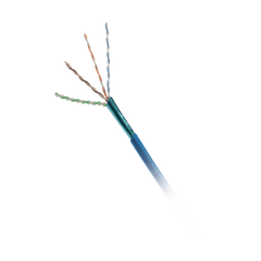 Bobina de Cable UTP de 4 Pares, Cat6A, 23 AWG, CMP (Plenum), Color Azul, 305 Metros (1000 Pies)