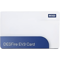 Tarjeta de Acceso MIFARE DESFire EV3 / Perfil de Alta Seguridad / 13.56 MHz / 8K EEPROM / AES-128 / UID Aleatorio de 4 Bytes / SIO / Compatible con Lectores HID Signo / Hasta 9 cm (3.54 in) / Impresión HDP