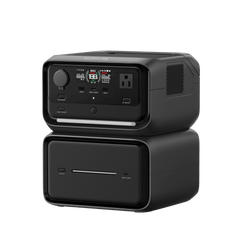 EcoFlow River 3 | Estación de Energía Portátil 858Wh Litio LFP / 2 AC 300 W (Max. 550W) / 1 USB-C 100W / 2 USB -A 12W / Cargador de Coche 8A a 12 o 24V / Conectividad WiFi y Bluetooth (App) / Carga Solar 110W Max.