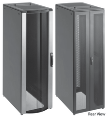 Gabinete para Servidores ProLine FloTek 42 UR Con Puertas Perforadas Alta Ventilación, Profundidad Extendida 1200 mm y Ancho 600 mm Acero Color Negro