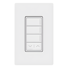 Botonera híbrida Sunnata de 3 botones con subir/bajar, dimmer y teclado integrados en un solo dispositivo, para RadioRA 3
