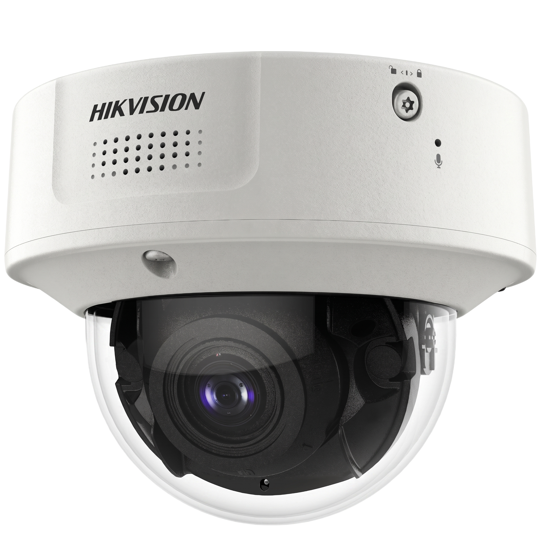 Domo IP 8 Megapixel / Lente Mot. 8 a 32 mm /  DARKFIGHTER / WDR 120 dB / IK10 / IR 30 mts /  / Micrófono Integrado
