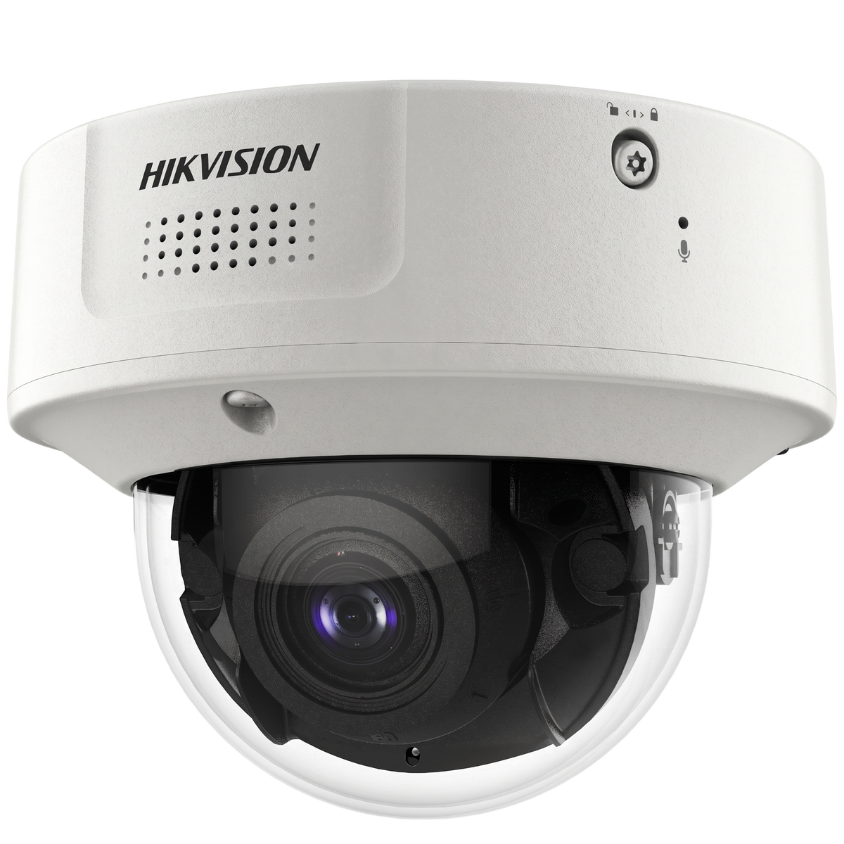 Domo IP 8 Megapixel / Lente Mot. 8 a 32 mm /  DARKFIGHTER / WDR 120 dB / IK10 / IR 30 mts /  / Micrófono Integrado