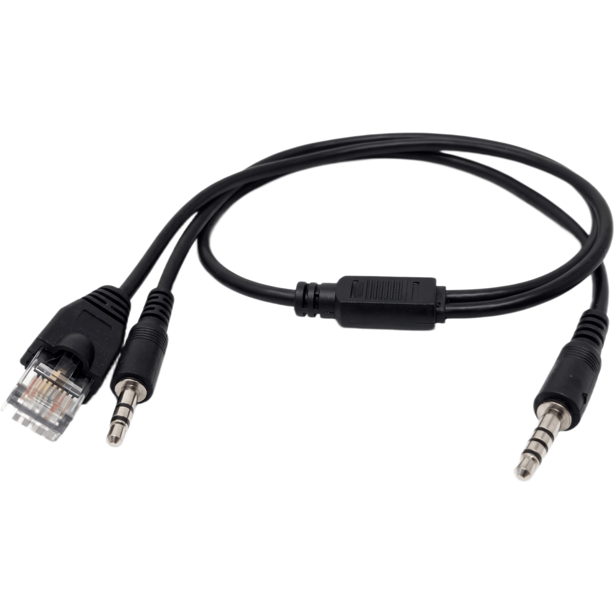 Cable Arnés RoIP para Radios Móviles Kenwood / Conector Mic RJ-45 / Jack Bocina 3.5 mm Mono / Integra al Gateway ST-RoIP5+W-TASSTA / Compatible Series TK, TKR y NEXEDGE