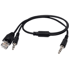 Cable Arnés RoIP para Radios Móviles Kenwood / Conector Mic RJ-45 / Jack Bocina 3.5 mm Mono / Integra al Gateway ST-RoIP5+W-TASSTA / Compatible Series TK, TKR y NEXEDGE
