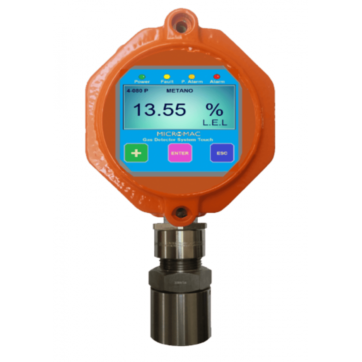 Detector en contenedor antideflagrante