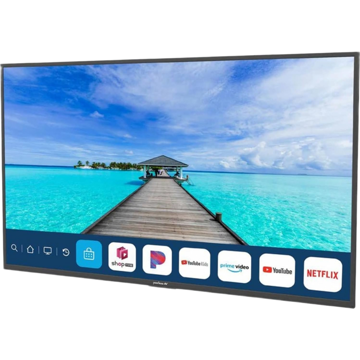 SmartTV para Exteriores Neptune™ 65" 4K UHD / 500 nits Sol Parcial / webOS / IP54 ideal para areas con techado parcial / VESA 300x200 / Incluye Soporte de Pared Inclinado