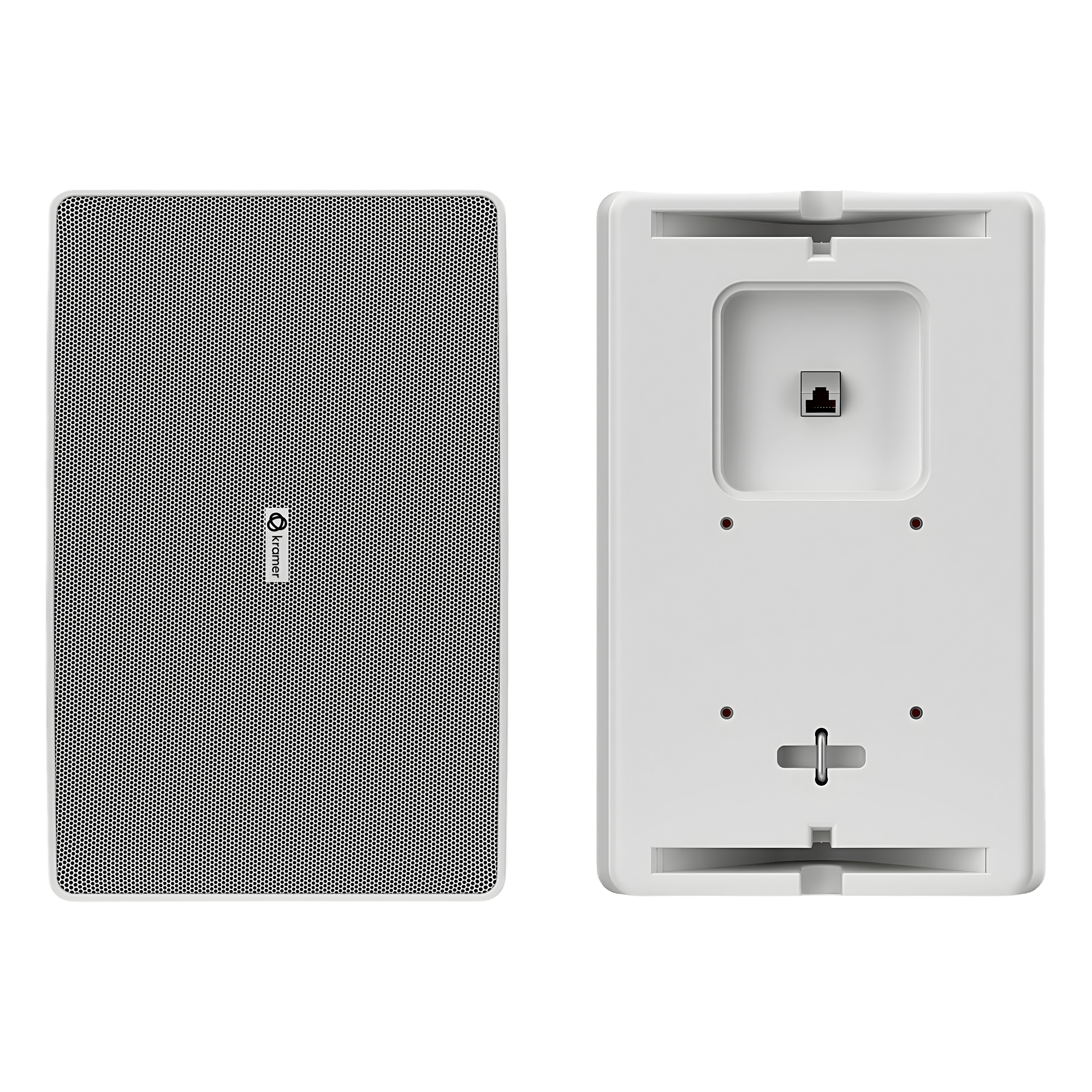 Altavoz de Pared PoE Dante 6.5 pulgadas | 2 Vías | Potencia PoE++ 10W | DSP Integrado | Mixer 2 Canales | Montaje VESA 75 mm | UL1480A | Negro o Blanco