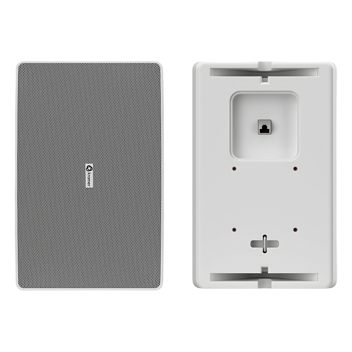 Altavoz de Pared PoE Dante 6.5 pulgadas | 2 Vías | Potencia PoE++ 10W | DSP Integrado | Mixer 2 Canales | Montaje VESA 75 mm | UL1480A | Negro o Blanco
