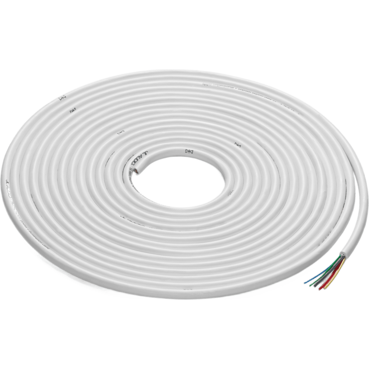 Cable Multifunción / 25 pies (7.62 m) / 6 Conductores / 2 × 16 AWG + 4 × 20 AWG / Cobre OFC Estañado / Cubierta PVC Grado Marino / Color Blanco