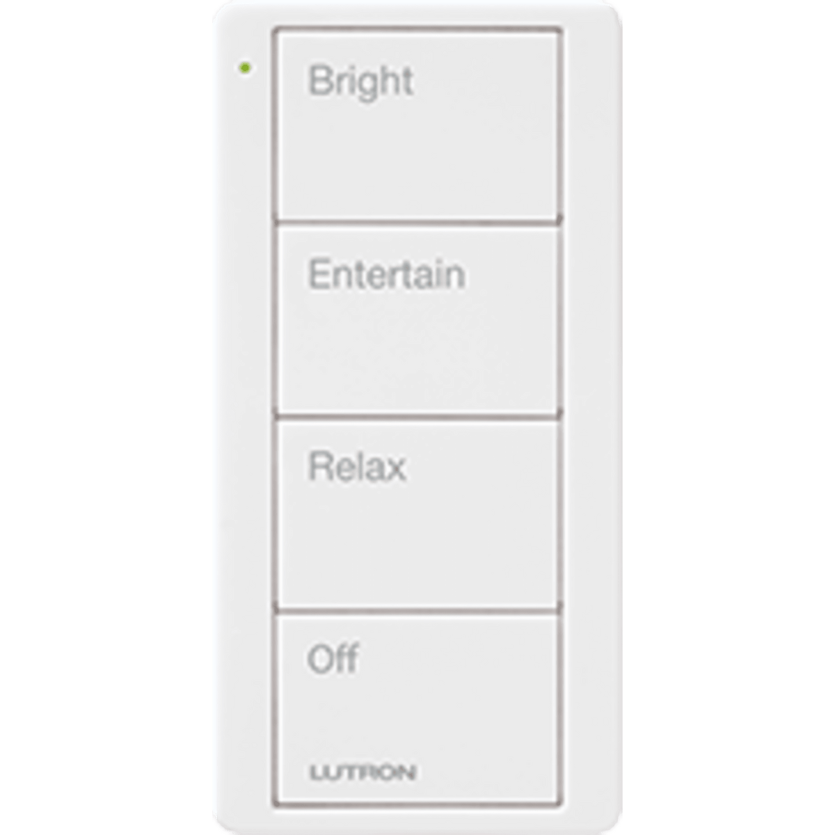Control remoto inalambrico PICO, con escenas predefinidas para espacio en sala..