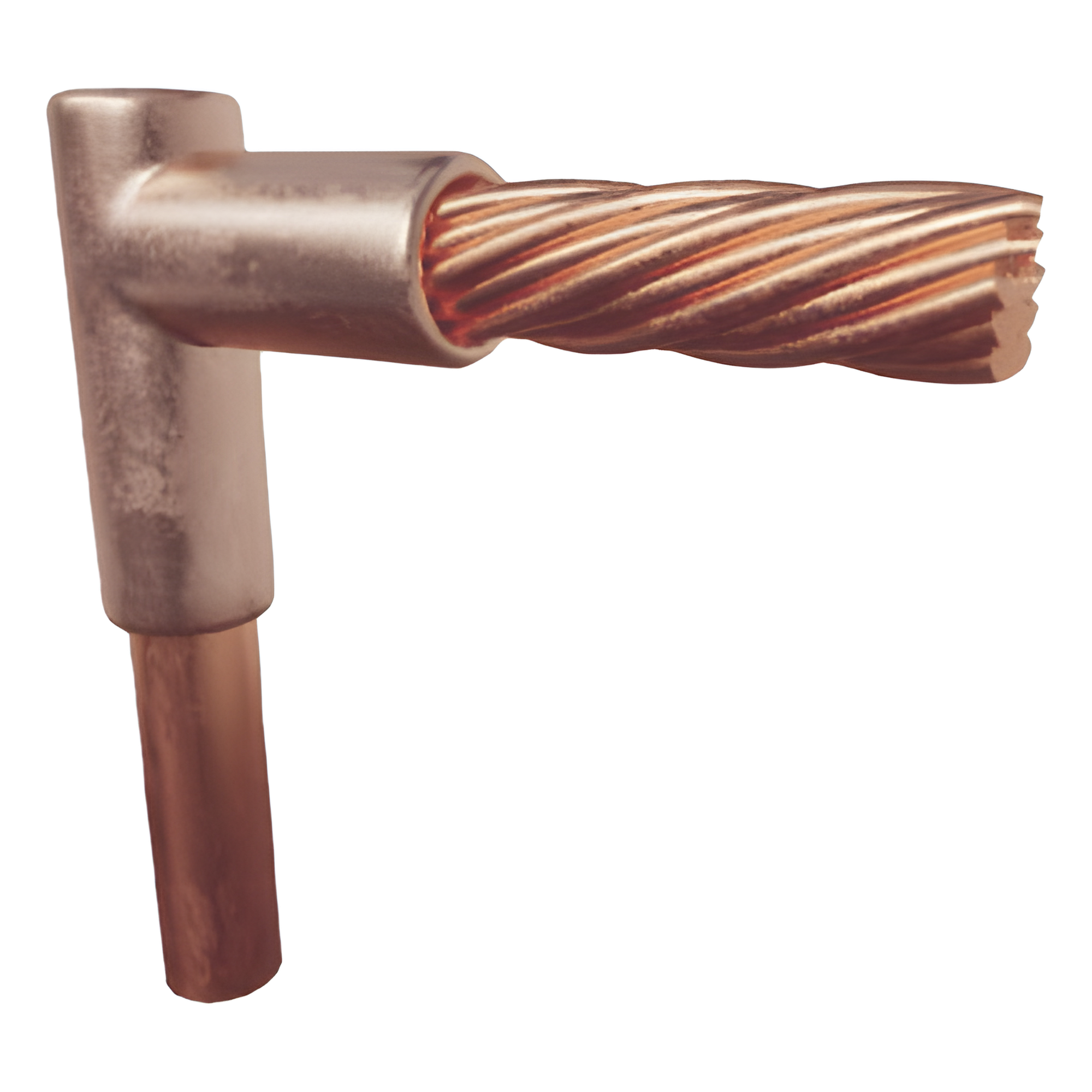 Molde para Soldadura Exotermica Tipo L, tope varilla 5/8 In a Cable 4 Awg