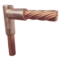 Molde para Soldadura Exotermica Tipo L, tope varilla 5/8 In a Cable 4 Awg