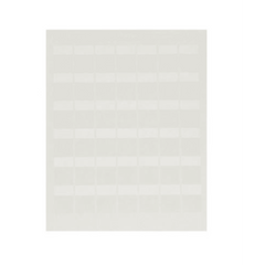 Paquete de Hojas con 2500 Etiquetas de Identificación Auto-Laminadas para Impresora Láser/Inyección de Tinta, para Cables de 3 a 7.1 mm de Diámetro (12 - 10 AWG), Color Blanco