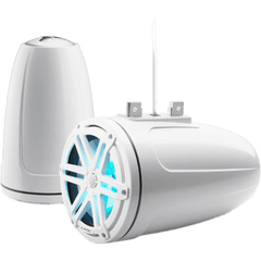 Bocina Cerrada para Torre / Coaxial 7.7" / Cono de Polipropileno Relleno de Mica / Tweeter de Cúpula de Seda 19 mm (0.75 in) / 70 W RMS / 90.5 dB / 55 Hz-25 kHz / 4 &Omega; / Iluminación LED RGB / Rejilla Deportiva en Blanco