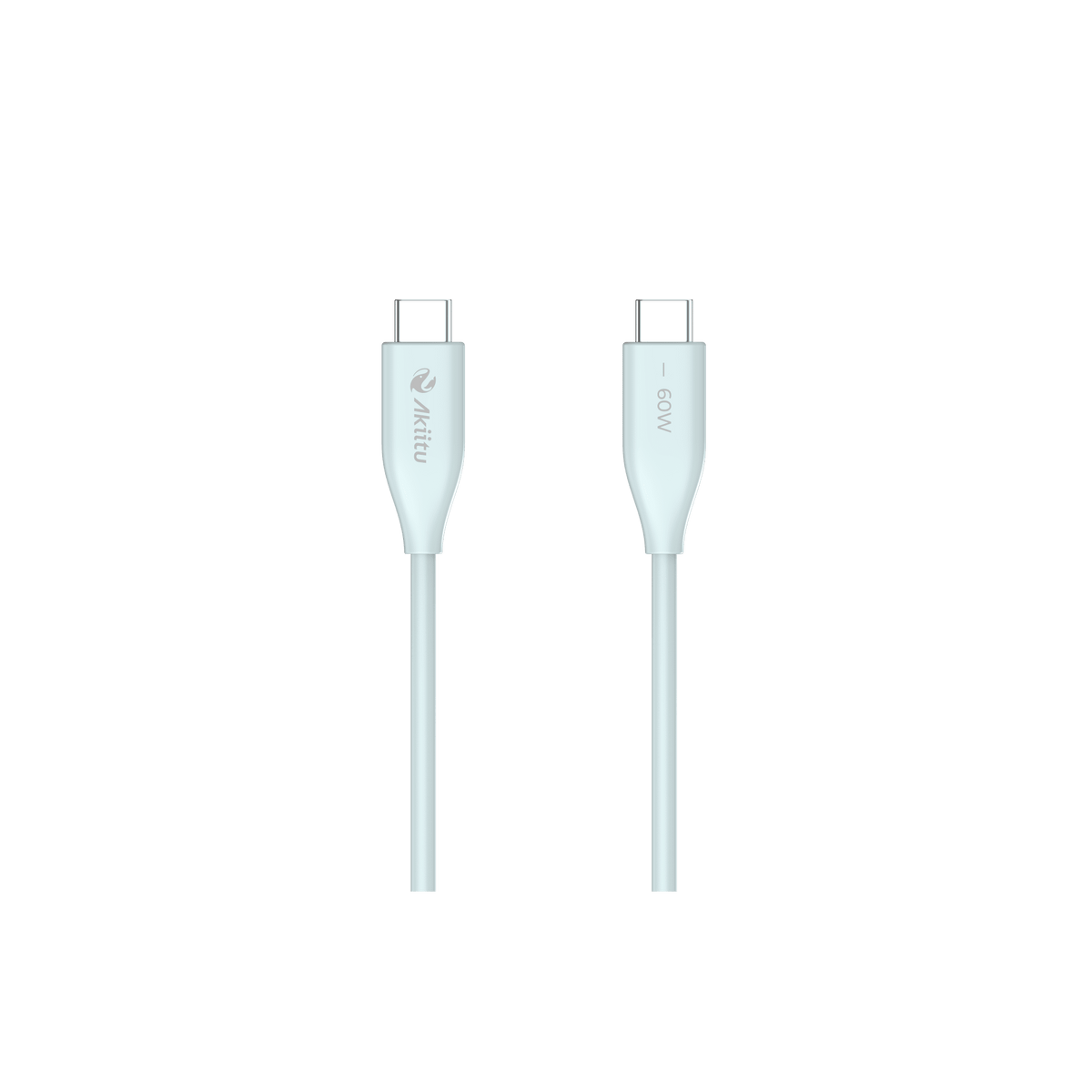 Cable de Carga USB-C a C / 1.5 Metros (4.92 Pies) / Potencia 60W / Velocidad Transferencia 480 Mbps / Tecnología GaN (Nitruro de Galio) / Fast-Charging / Material Silicona No Tóxica / Conector Aluminio Anodizado