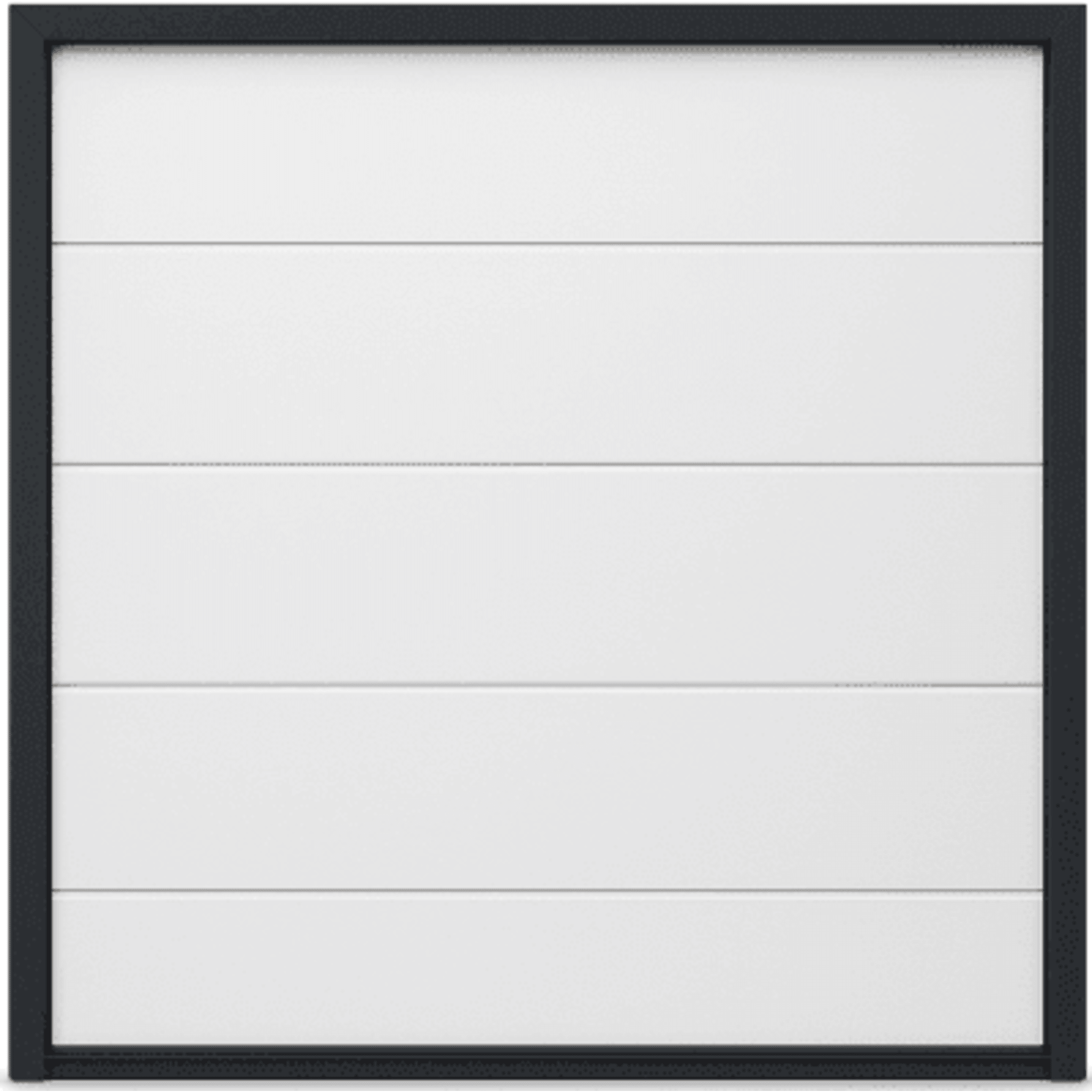 Puerta de Garage Seccional ACCESSPRO / 9 x 7 pies (2.74 x 2.13 m) / Panel Calibre 26 / Aislamiento Poliuretano 42 mm / Color Blanco / Estilo Americano