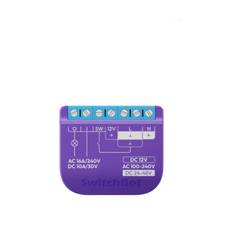 Relay Switch Inteligente Garaje / WiFi + BLE / Control Remoto App / Compatible Matter / Entrada 12-48V CC / Salida 30V 10A / 42 x 36 x 16 mm (1.7 x 1.4 x 0.6 in)