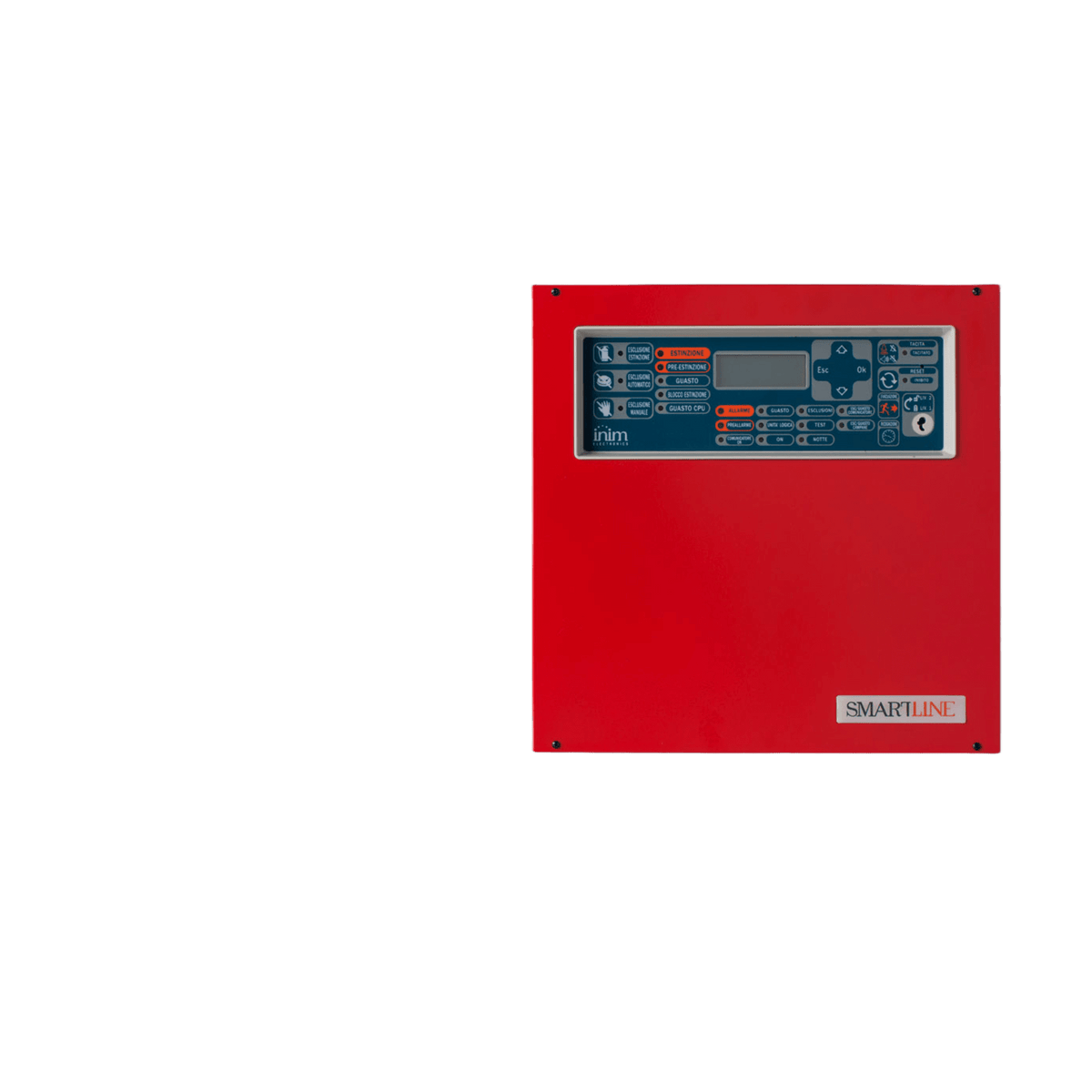Central de Detección de Incendio Convencional SmartLine 020-4 | 4 Zonas Ampliables a 20 | Hasta 32 Dispositivos por Zona | 4 Repetidores Remotos | EN 54-2/4/21