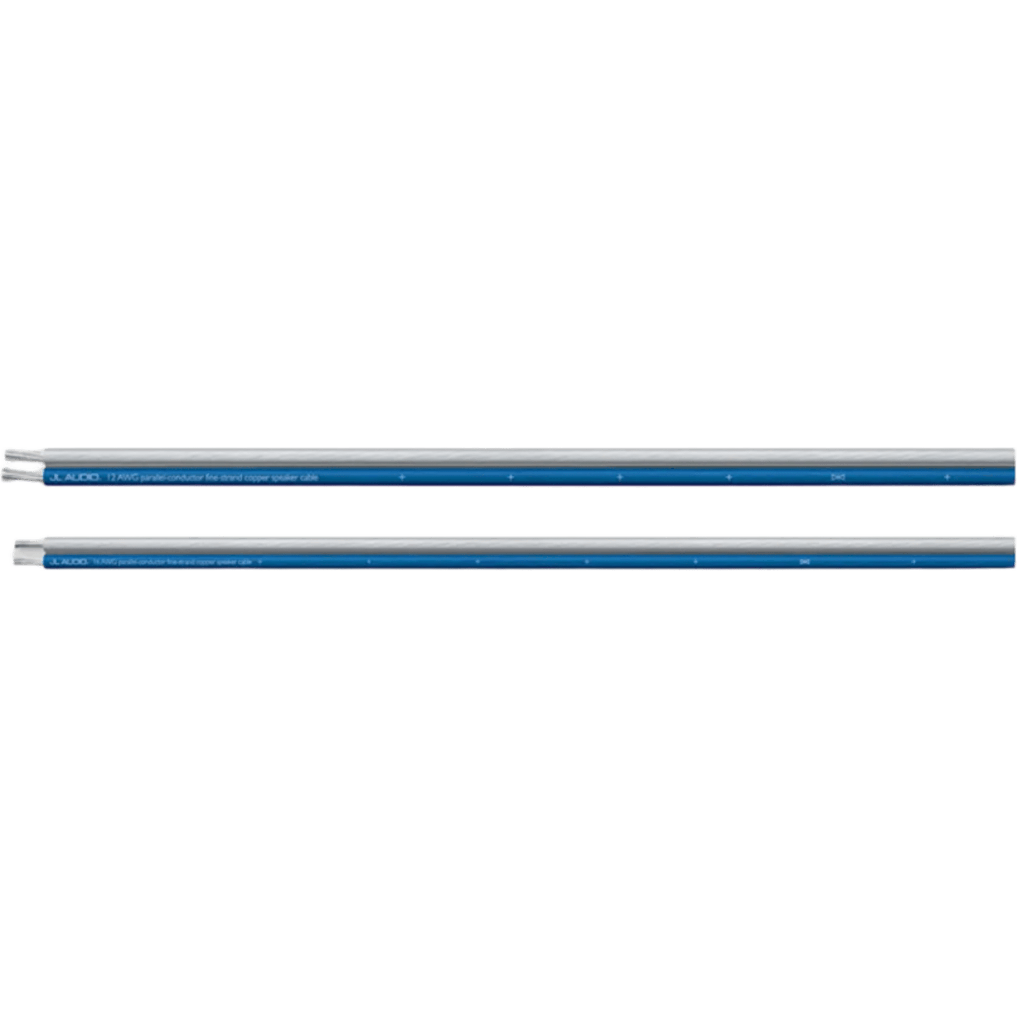 Cable de Altavoz / 2 Conductores Paralelos / Calibre 16 AWG Real / Cobre OFC Estañado / 500 pies (152.4 m) / Cubierta PVC Flexible / Azul Translúcido y Transparente / Uso Marino / Para Bocinas, Componentes y Subwoofers