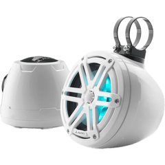 Sistema de Altavoz Coaxial Cerrado JL Audio VeX M3 / 6.5" / 60 W RMS / 4 &Omega; / 89.5 dB / 100 Hz-25 kHz / LED RGB / Rejilla Deportiva Blanca / Cono de Polipropileno Relleno de Mica / Tweeter de Cúpula de Seda 19 mm (0.75") / Dimensione