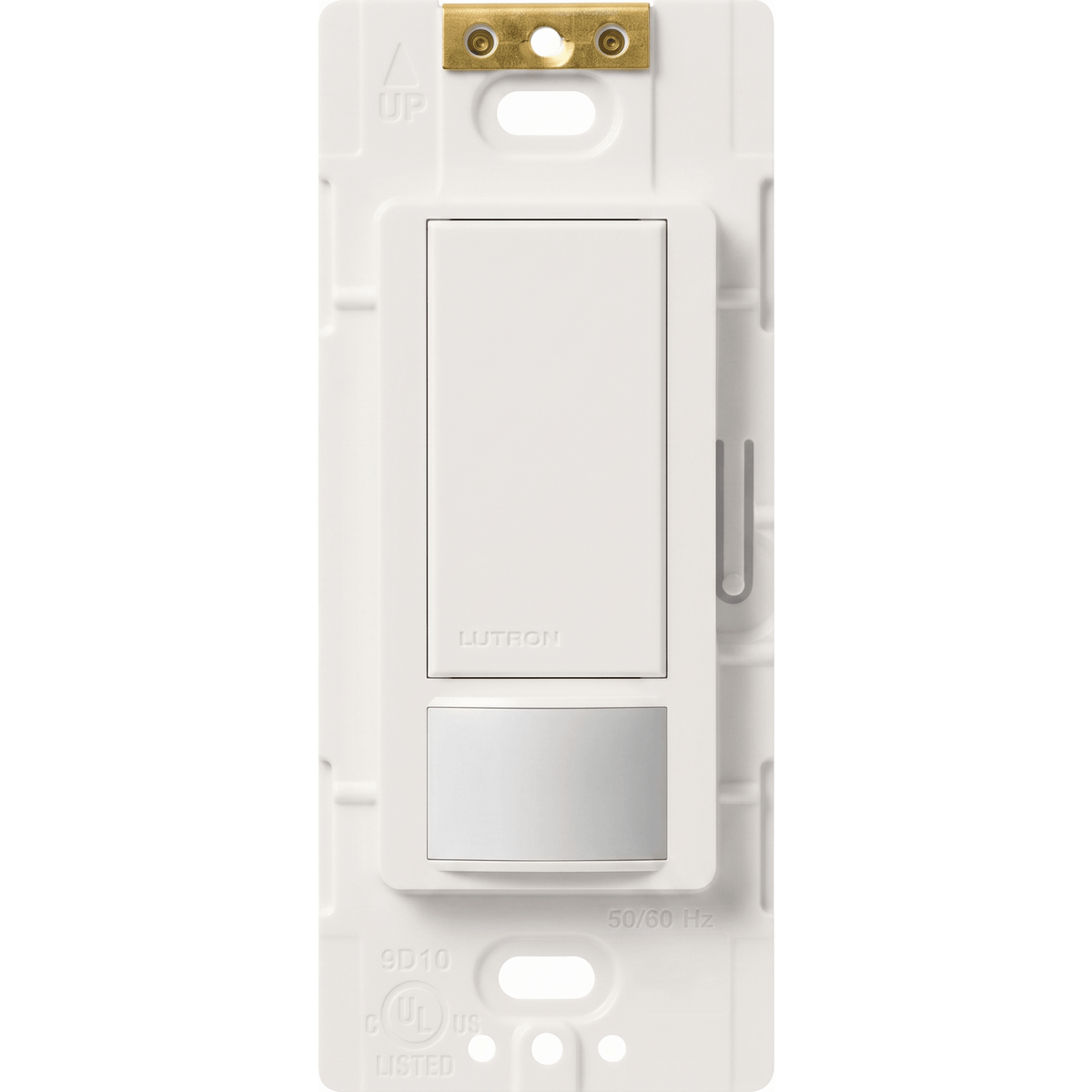 Apagador de pared con sensor de ocupación y vacancia Maestro, 2 A a 120 V, unipolar, para espacios pequeños como clósets, alacenas y cuartos de lavado, blanco