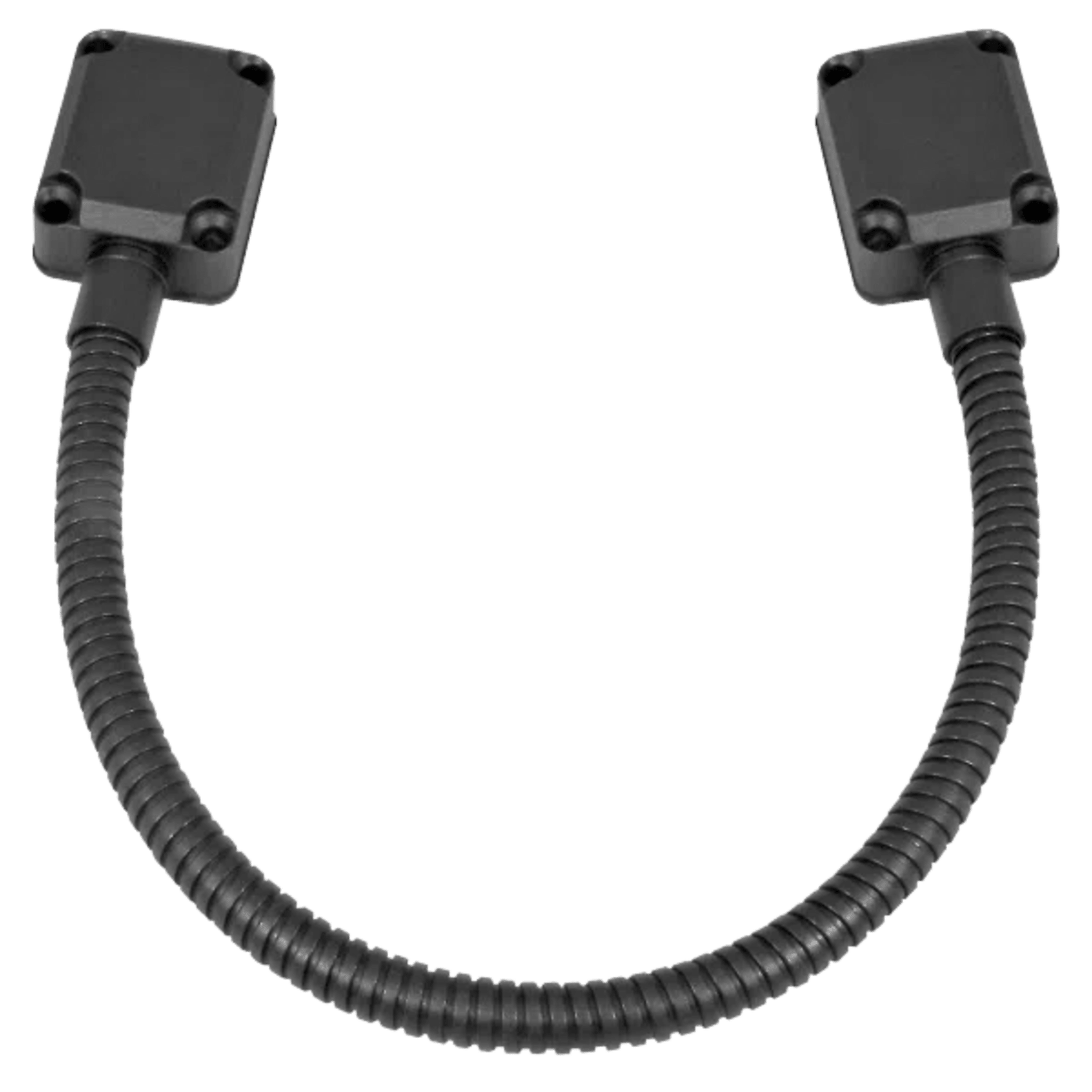 Loop Pasacable En Color Negro para Puertas  / Acero Inoxidable / Ideal para Control de Acceso / Diseño Elegante  / Tapas de Aluminio