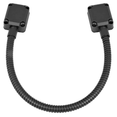 Loop Pasacable En Color Negro para Puertas  / Acero Inoxidable / Ideal para Control de Acceso / Diseño Elegante  / Tapas de Aluminio