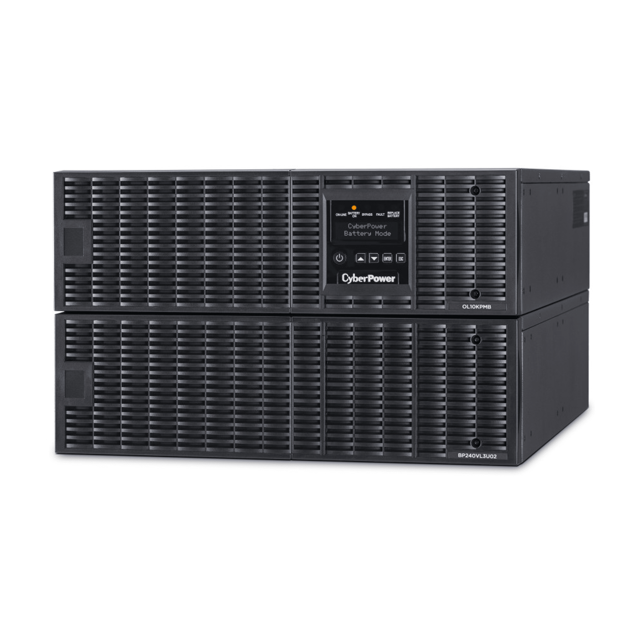 UPS de 10000 VA/10000 W, Online Doble Conversión, 200 - 240 Vac de Entrada, 200 - 240 Vac de Salida, Terminal Hardwired, Onda Senoidal Pura, Torre o Rack de 6 UR, Con 3 Tomas NEMA L6-30R